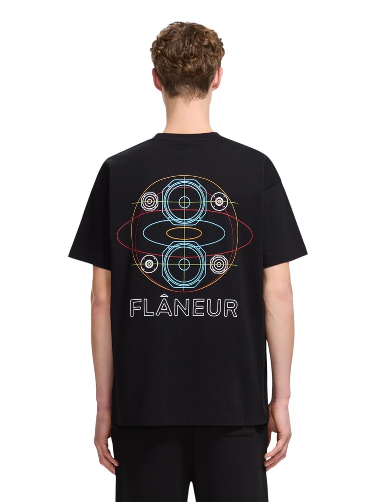 FLÂNEUR SPEAKER TEE BLACK FLÂNEUR SPEAKER TEE BLACK