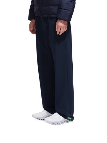 FLÂNEUR BADGE FORMAL TRACK PANTS NAVY