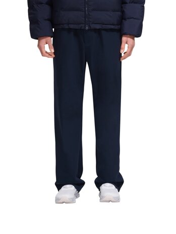 FLÂNEUR BADGE FORMAL TRACK PANTS NAVY