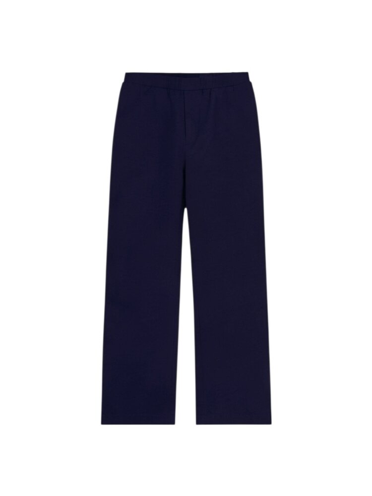 FLÂNEUR BADGE FORMAL TRACK PANTS NAVY