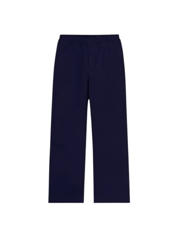 FLÂNEUR BADGE FORMAL TRACK PANTS NAVY
