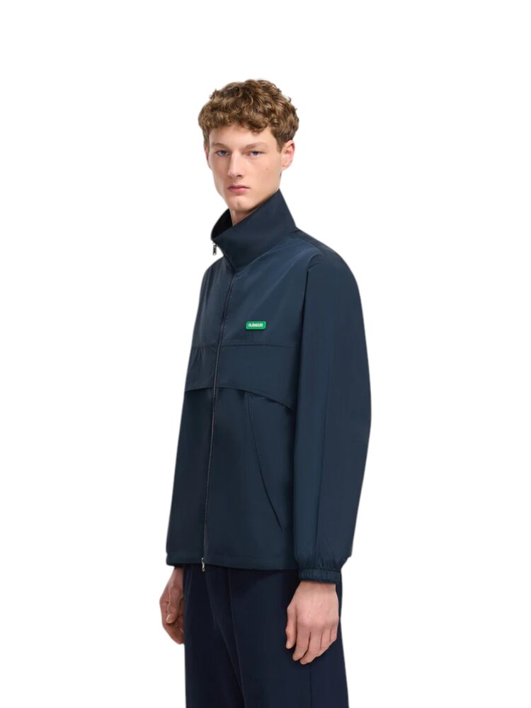 FLÂNEUR BADGE TRACK JACKET NAVY FLÂNEUR BADGE TRACK JACKET NAVY