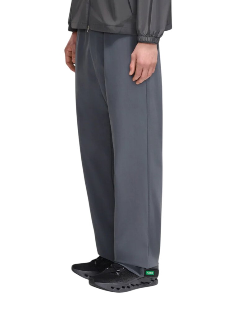 FLÂNEUR BADGE FORMAL TRACK PANTS DARK GREY FLÂNEUR BADGE FORMAL TRACK PANTS DARK GREY
