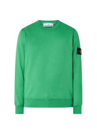 Stone Island STONE ISLAND ORGANIC COTTON FLEECE SWEATER MALACHITE