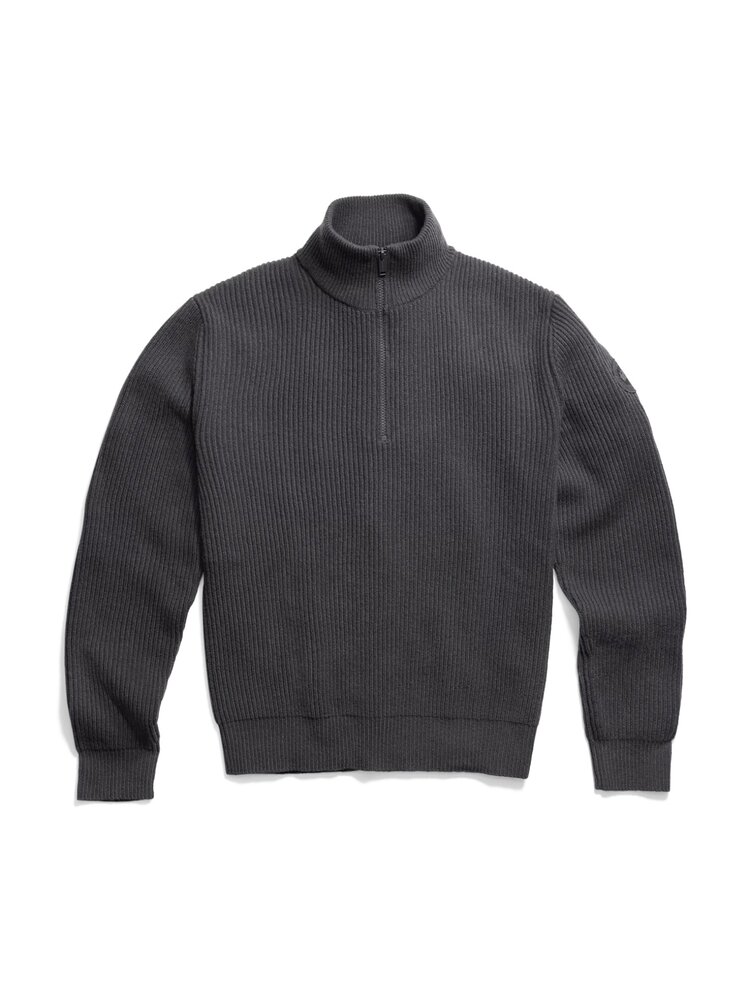 Canada Goose CANADA GOOSE MCKINNEY 1/4 ZIP KNIT ANCHOR GREY