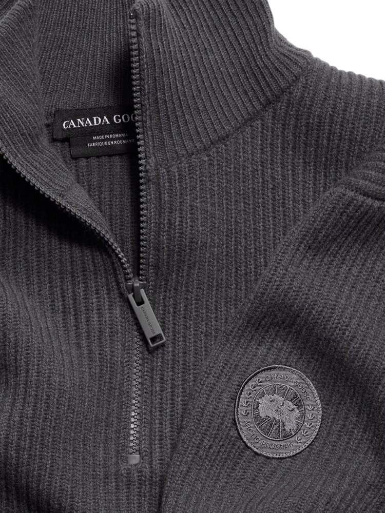 Canada Goose CANADA GOOSE MCKINNEY 1/4 ZIP KNIT ANCHOR GREY