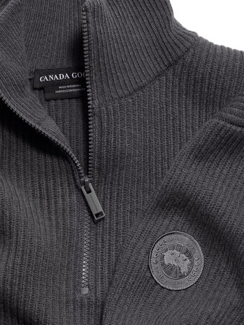 Canada Goose CANADA GOOSE MCKINNEY 1/4 ZIP KNIT ANCHOR GREY