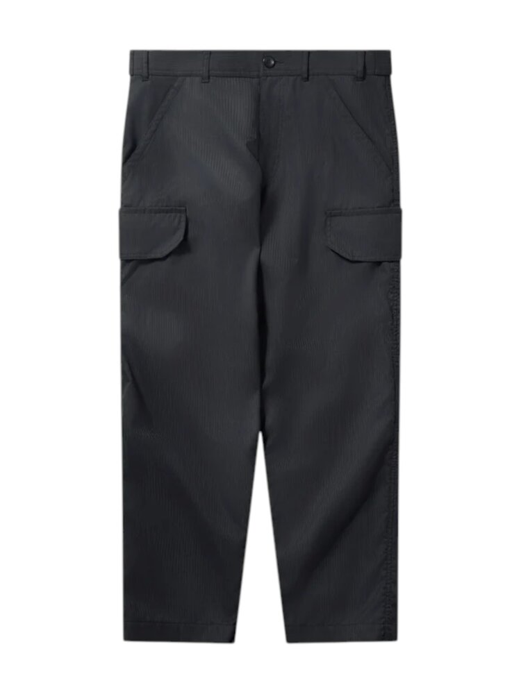 Comme des Garçons COMME DES GARÇONS HERRINGBONE CARGO TROUSERS BLACK