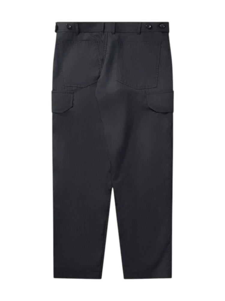 Comme des Garçons COMME DES GARÇONS HERRINGBONE CARGO TROUSERS BLACK
