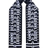 Comme des Garçons COMME DES GARÇONS GRAPHIC FOOTBALL SCARF BLACK/WHITE