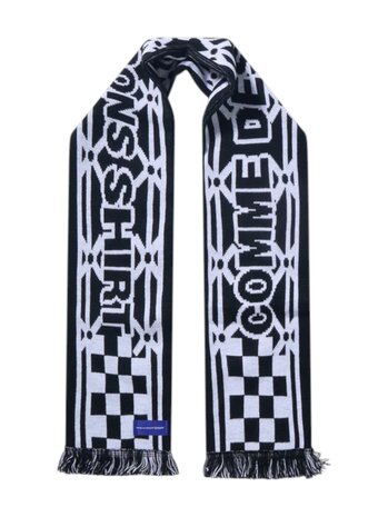 Comme des Garçons COMME DES GARÇONS GRAPHIC FOOTBALL SCARF BLACK/WHITE
