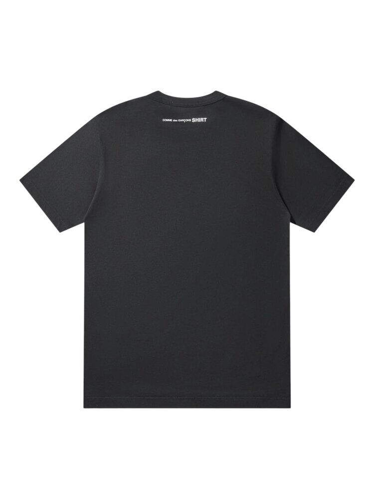 Comme des Garçons COMME DES GARÇONS NECK LOGO T-SHIRT BLACK / WHITE