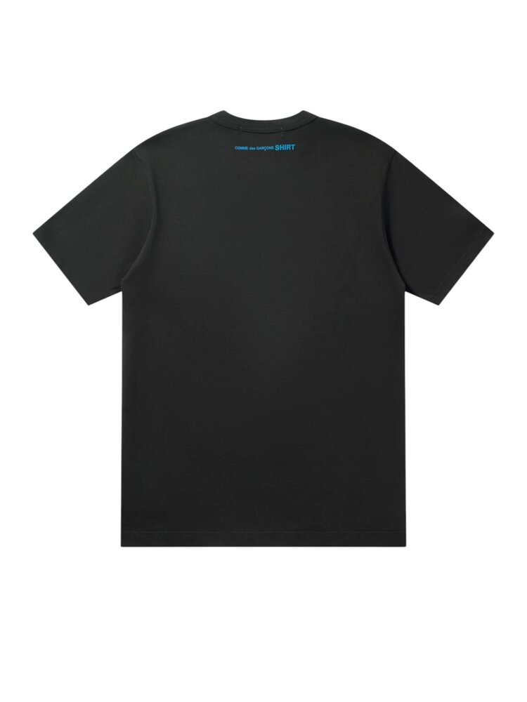 Comme des Garçons COMME DES GARÇONS NECK LOGO T-SHIRT BLACK / BLUE