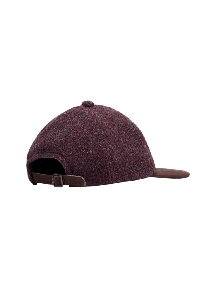 Comme des Garçons COMME DES GARÇONS WOOL BASEBALL CAP BURGUNDY/BROWN