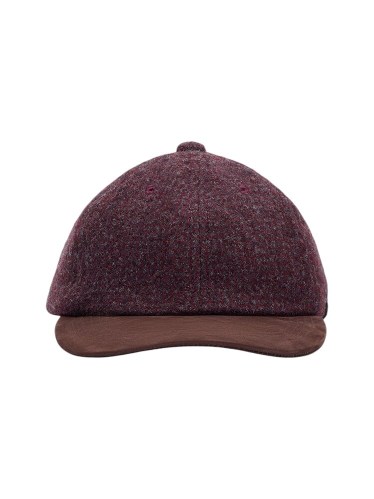 Comme des Garçons COMME DES GARÇONS WOOL BASEBALL CAP BURGUNDY/BROWN