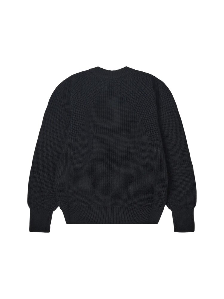 Comme des Garçons COMME DES GARÇONS HOMME RIBBED CREW SWEATER BLACK