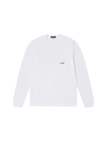 Comme des Garçons COMME DES GARÇONS LONG SLEEVE LOGO T-SHIRT WHITE