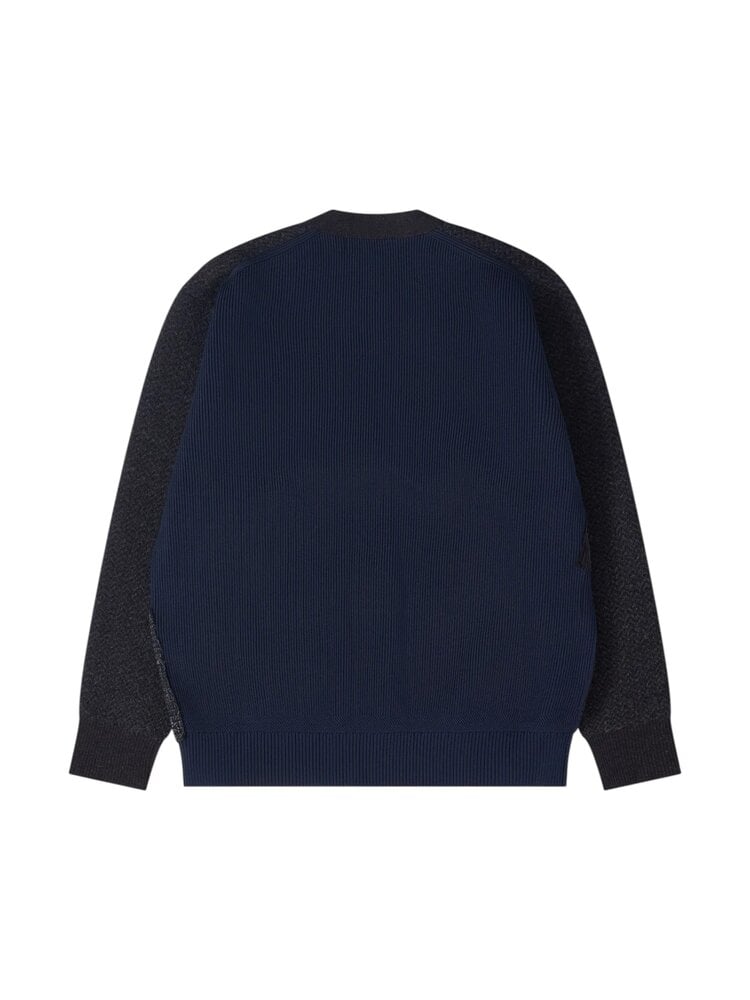 Comme des Garçons COMME DES GARÇONS PATCHWORK CARDIGAN BROWN/NAVY
