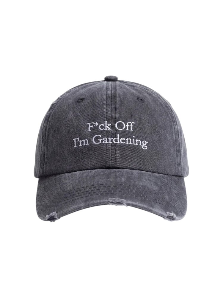 Brams Fruit BRAM'S FRUIT F*CK OFF DISTRESSED CAP WASHED CHARCOAL