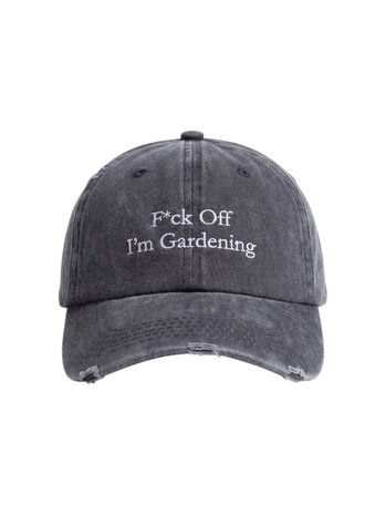 Brams Fruit BRAM'S FRUIT F*CK OFF DISTRESSED CAP WASHED CHARCOAL