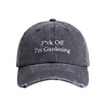 Brams Fruit BRAM'S FRUIT F*CK OFF DISTRESSED CAP WASHED CHARCOAL Brams Fruit BRAM'S FRUIT F*CK OFF DISTRESSED CAP WASHED CHARCOAL