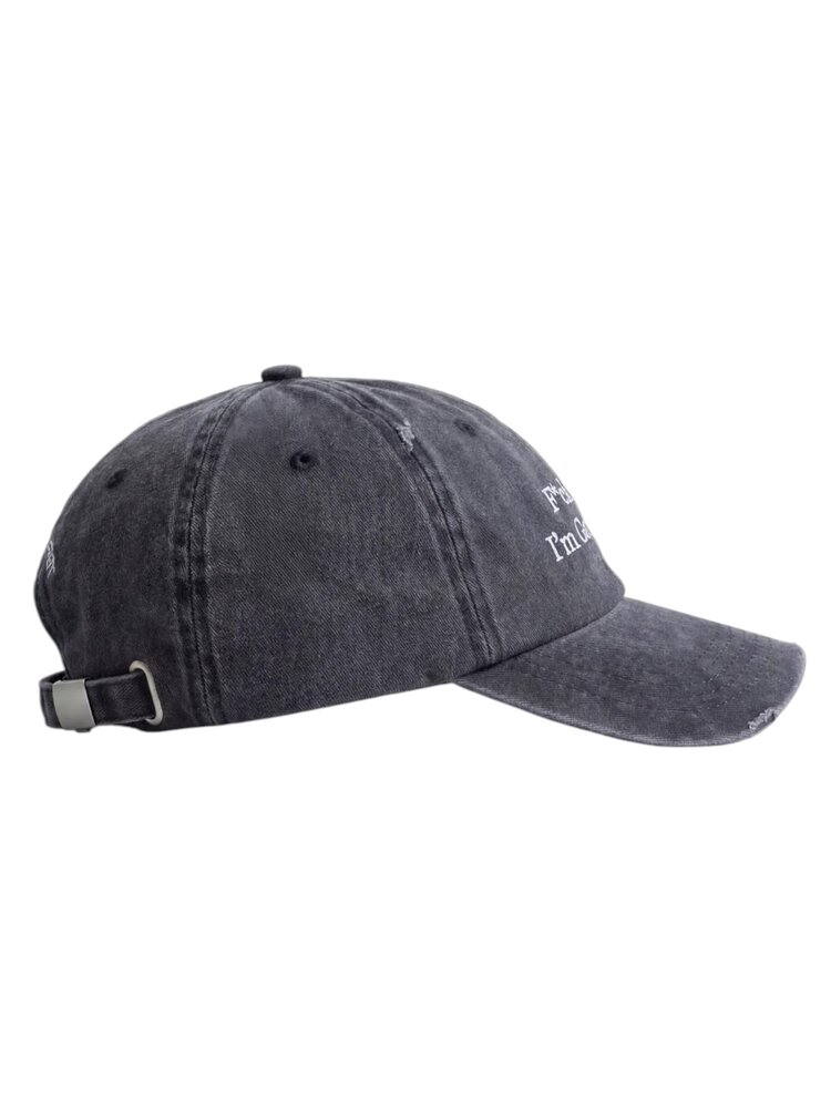 Brams Fruit BRAM'S FRUIT F*CK OFF DISTRESSED CAP WASHED CHARCOAL