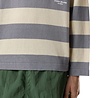 Stone Island STONE ISLAND MARINA STRIPED RAW HAND ORGANIC COTTON + LINEN