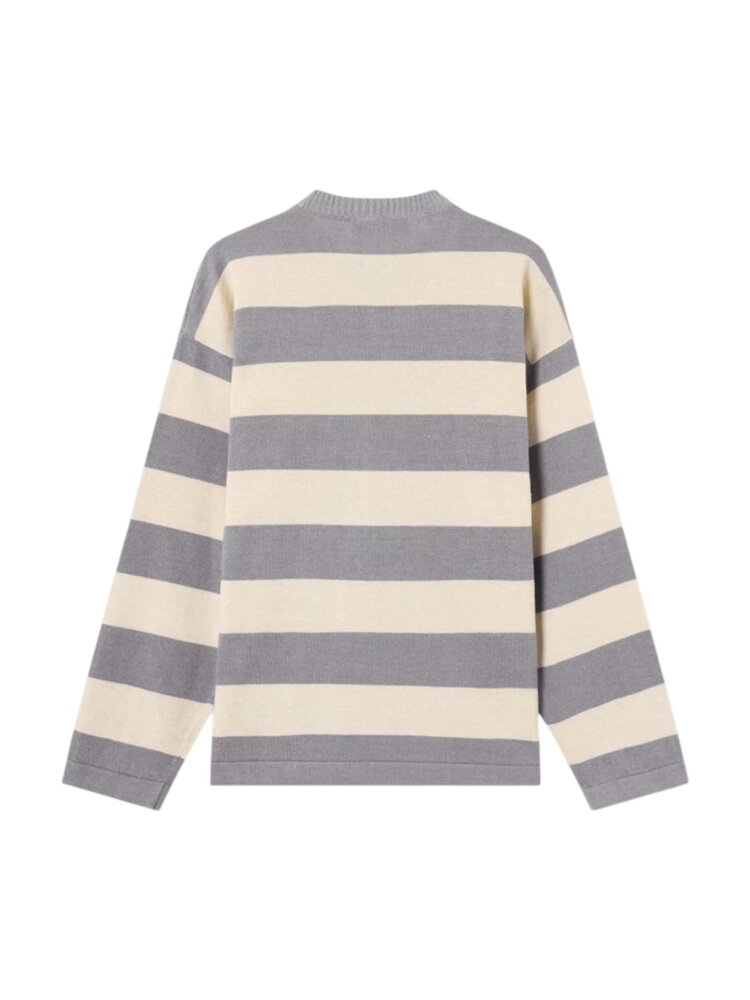 Stone Island STONE ISLAND MARINA STRIPED RAW HAND ORGANIC COTTON + LINEN