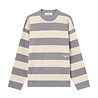 Stone Island STONE ISLAND MARINA STRIPED RAW HAND ORGANIC COTTON + LINEN