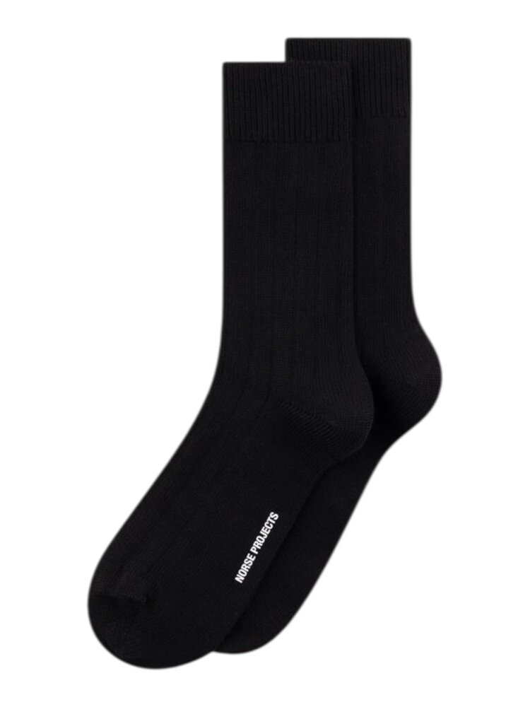 Norse Projects NORSE PROJECTS BYKLE CORDURA WIDE RIB SOCK BLACK