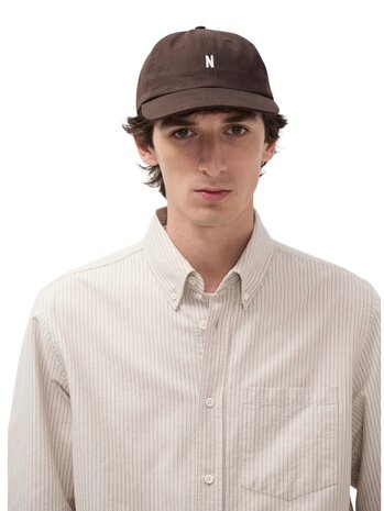 Norse Projects NORSE PROJECTS TWILL SPORTS CAP ESPRESSO