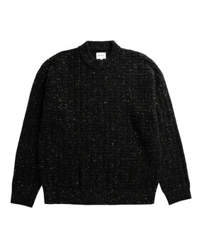 Norse Projects NORSE PROJECTS HIRTSHALS TECH MERINO WAFFLE CREWNECK CHARCOAL MELANGE