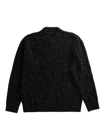 Norse Projects NORSE PROJECTS HIRTSHALS TECH MERINO WAFFLE CREWNECK CHARCOAL MELANGE