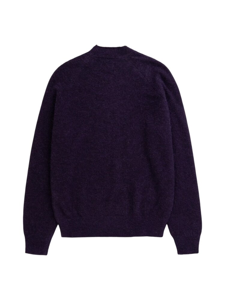 Norse Projects NORSE PROJECTS NORDREVIK BABY ALPACA SWEATER VINTAGE VIOLET