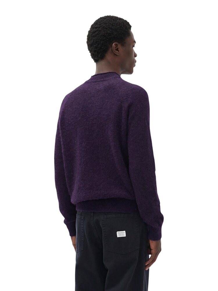 Norse Projects NORSE PROJECTS NORDREVIK BABY ALPACA SWEATER VINTAGE VIOLET