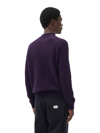 Norse Projects NORSE PROJECTS NORDREVIK BABY ALPACA SWEATER VINTAGE VIOLET