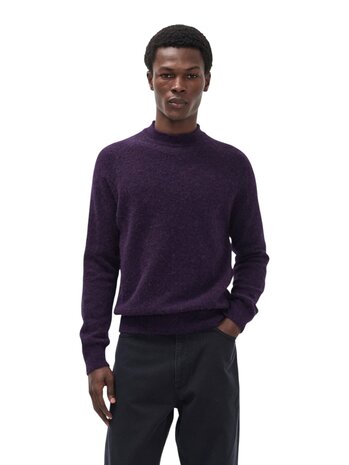 Norse Projects NORSE PROJECTS NORDREVIK BABY ALPACA SWEATER VINTAGE VIOLET