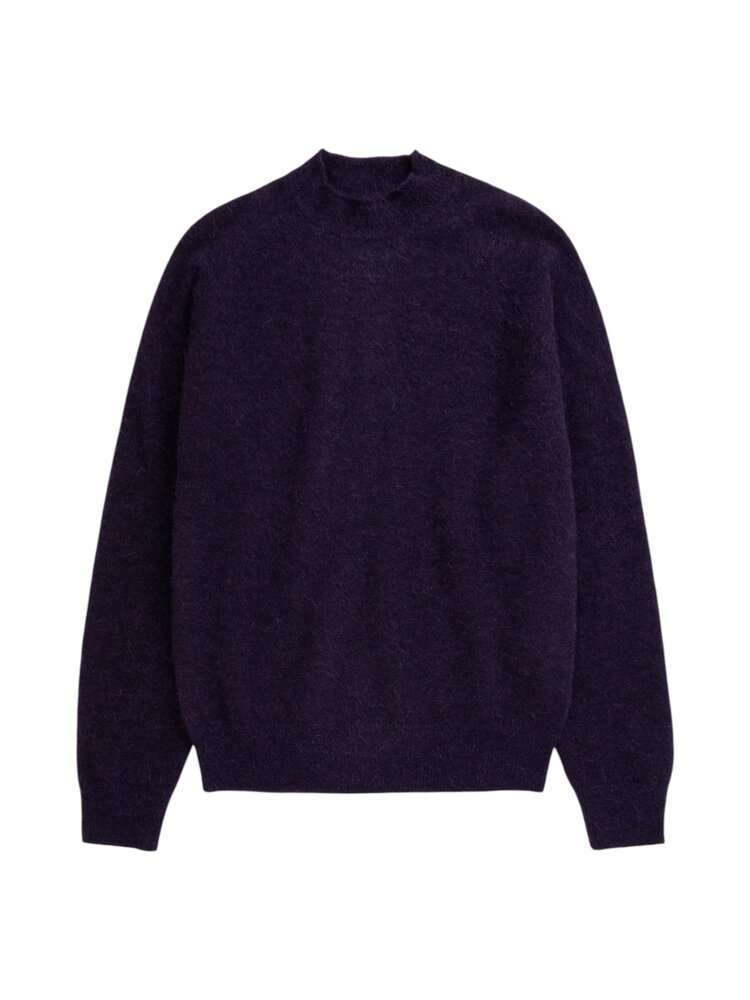 Norse Projects NORSE PROJECTS NORDREVIK BABY ALPACA SWEATER VINTAGE VIOLET