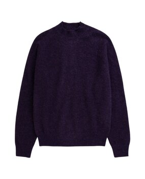 Norse Projects NORSE PROJECTS NORDREVIK BABY ALPACA SWEATER VINTAGE VIOLET