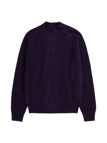 Norse Projects NORSE PROJECTS NORDREVIK BABY ALPACA SWEATER VINTAGE VIOLET