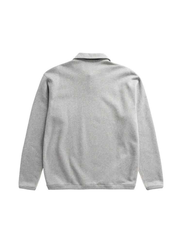 Norse Projects NORSE PROJECTS HJARTDAL BRUSHED DIAGONAL COTTON FLEECE POLO GREY MELANGE Norse Projects NORSE PROJECTS HJARTDAL BRUSHED DIAGONAL COTTON FLEECE POLO GREY MELANGE