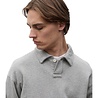 Norse Projects NORSE PROJECTS HJARTDAL BRUSHED DIAGONAL COTTON FLEECE POLO GREY MELANGE Norse Projects NORSE PROJECTS HJARTDAL BRUSHED DIAGONAL COTTON FLEECE POLO GREY MELANGE