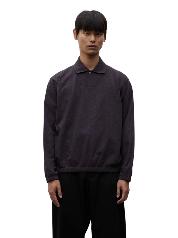 Norse Projects NORSE PROJECTS SYLANE RELAXED LIGHT PILE JERSEY POLO DARKEST PURPLE