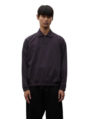 Norse Projects NORSE PROJECTS SYLANE RELAXED LIGHT PILE JERSEY POLO DARKEST PURPLE
