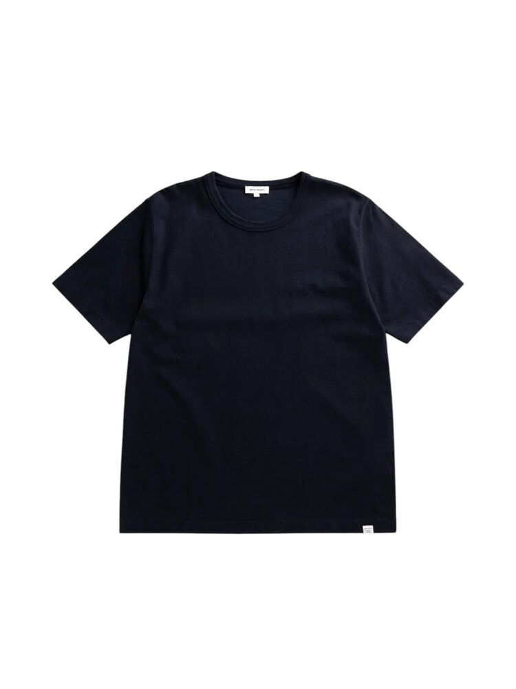 Norse Projects NORSE PROJECTS ELMELUNDE SOFT COMPACT COTTON T-SHIRT DARK NAVY