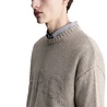 A.P.C. A.P.C. PARIS TONE ON TONE LOGO PULLOVER TAUPE BROWN A.P.C. A.P.C. PARIS TONE ON TONE LOGO PULLOVER TAUPE BROWN