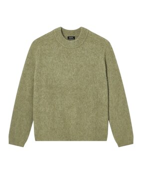A.P.C. A.P.C. PARIS LOOSE FIT PULLOVER LIGHT KHAKI GREEN