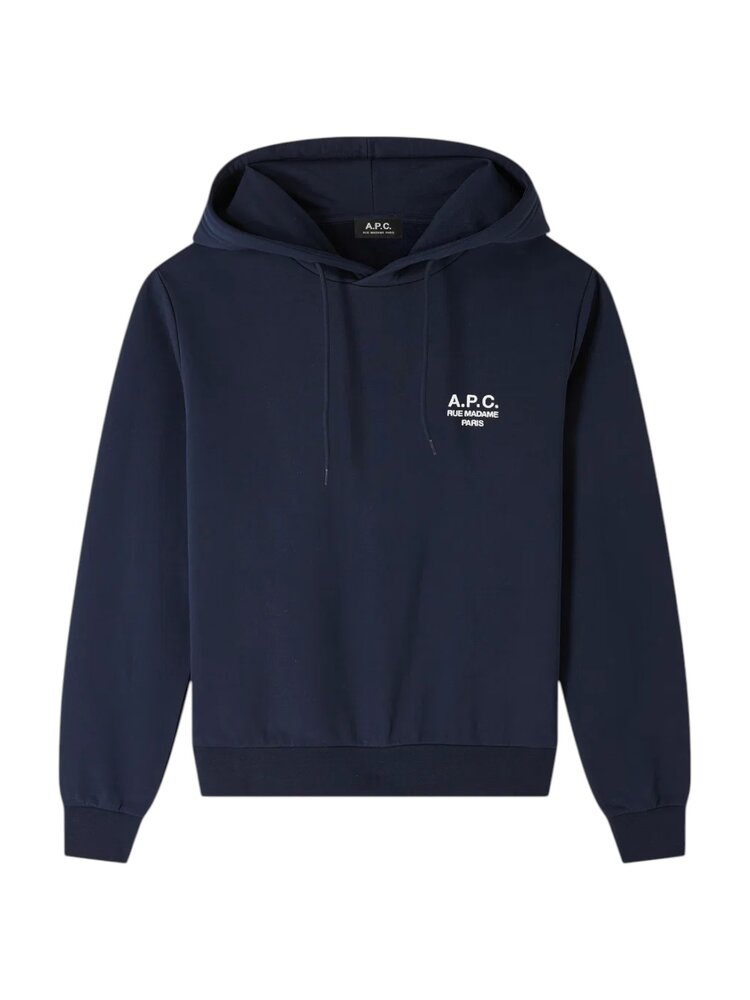 A.P.C. A.P.C. PARIS STANDARD RUE MADAME HOODIE NAVY