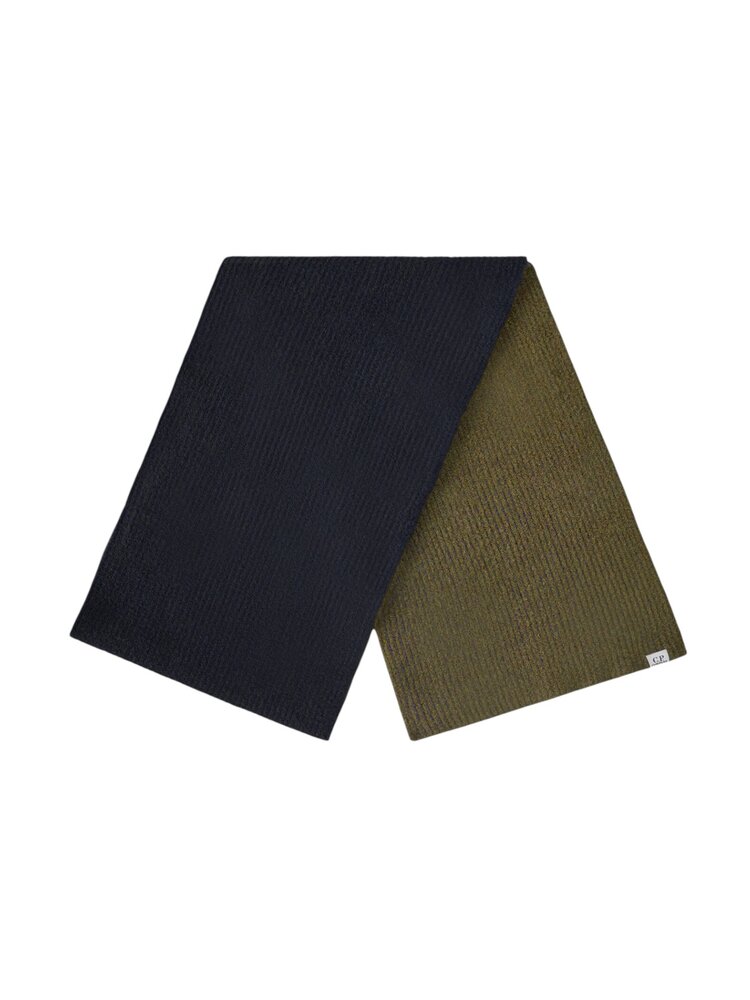 C.P. Company C.P. COMPANY KNIT SCARF MERINO WOOL EXTRAFINE BLACK
