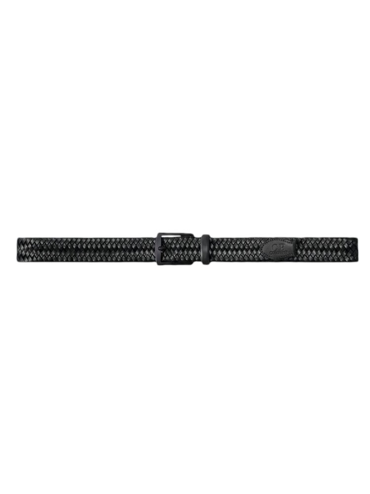 C.P. Company C.P. COMPANY BRAIDED LEATHER BELT BLACK
